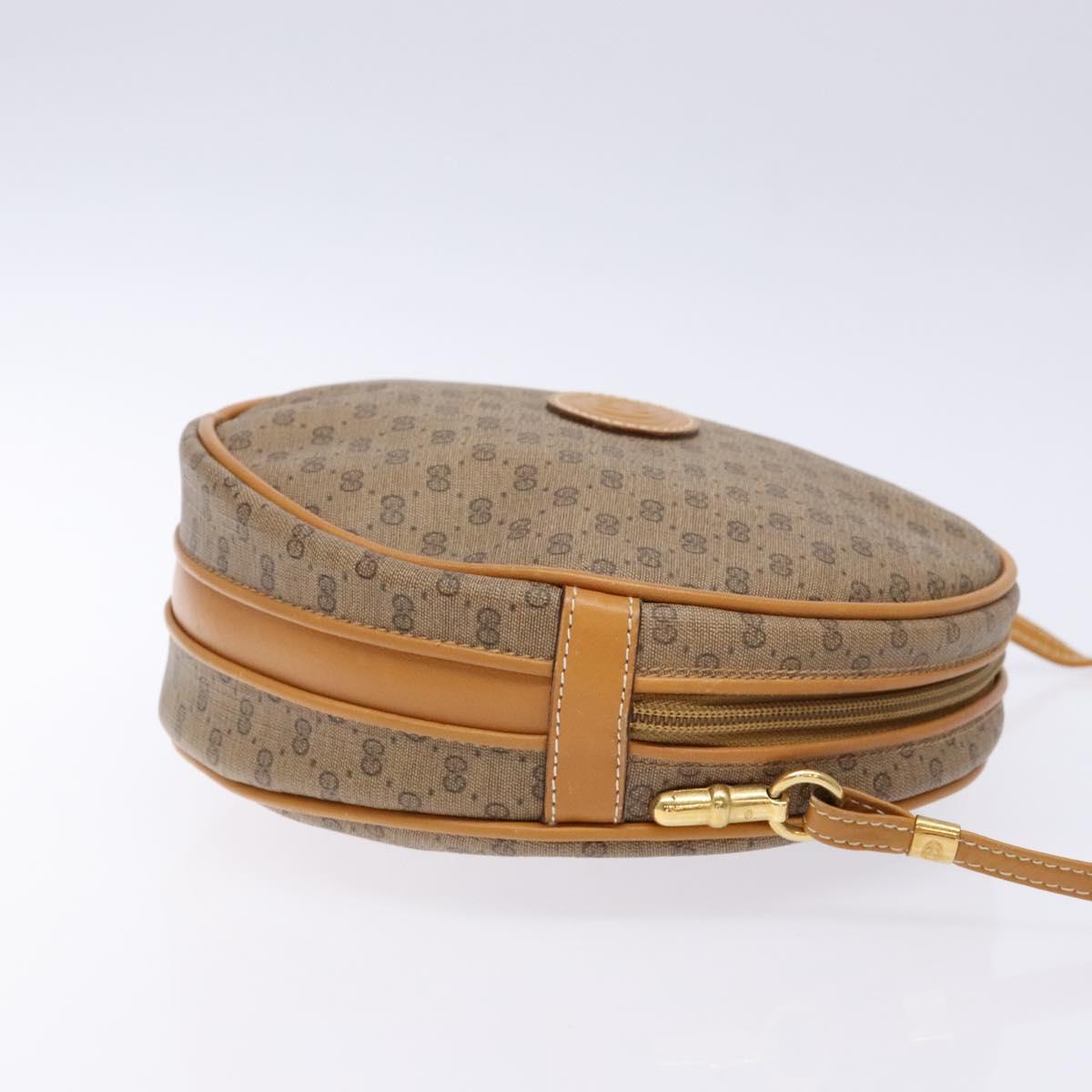 GUCCI Micro GG Supreme Shoulder Bag PVC Beige Gold 007 115 5575 Auth ki5921