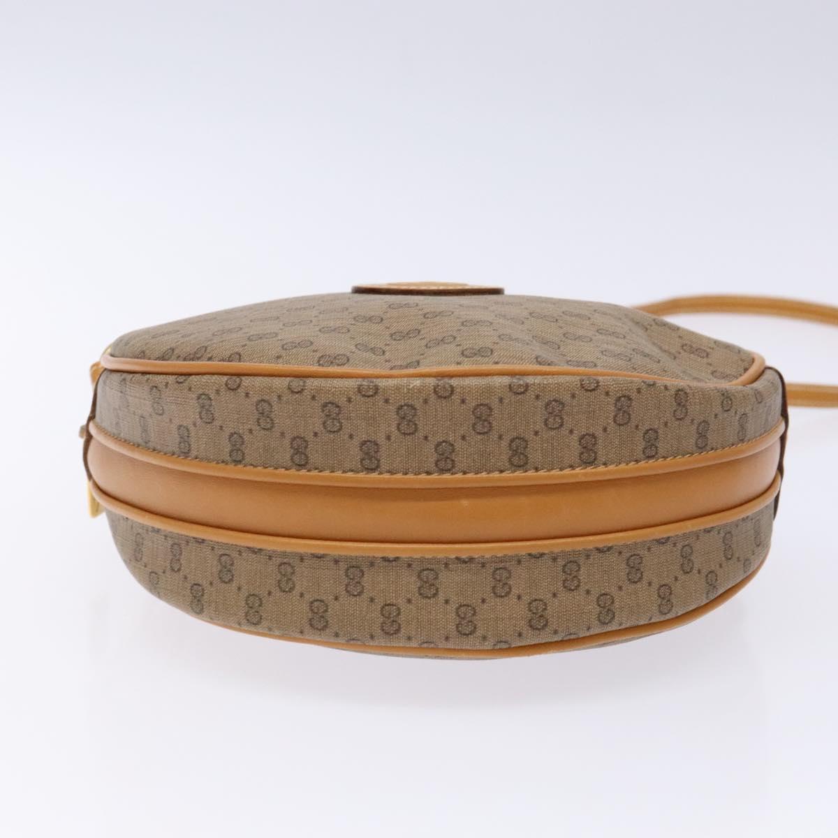 GUCCI Micro GG Supreme Shoulder Bag PVC Beige Gold 007 115 5575 Auth ki5921