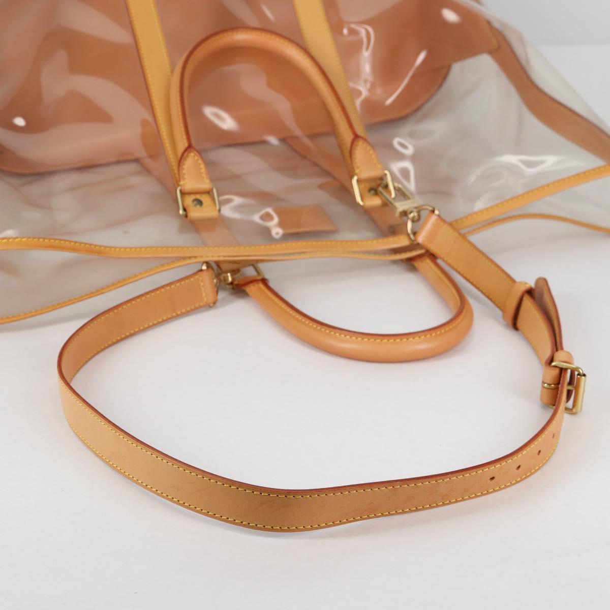 LOUIS VUITTON Isaac Mizrahi Tote Bag Vinyl Leather Clear M99027 Auth ki5924M