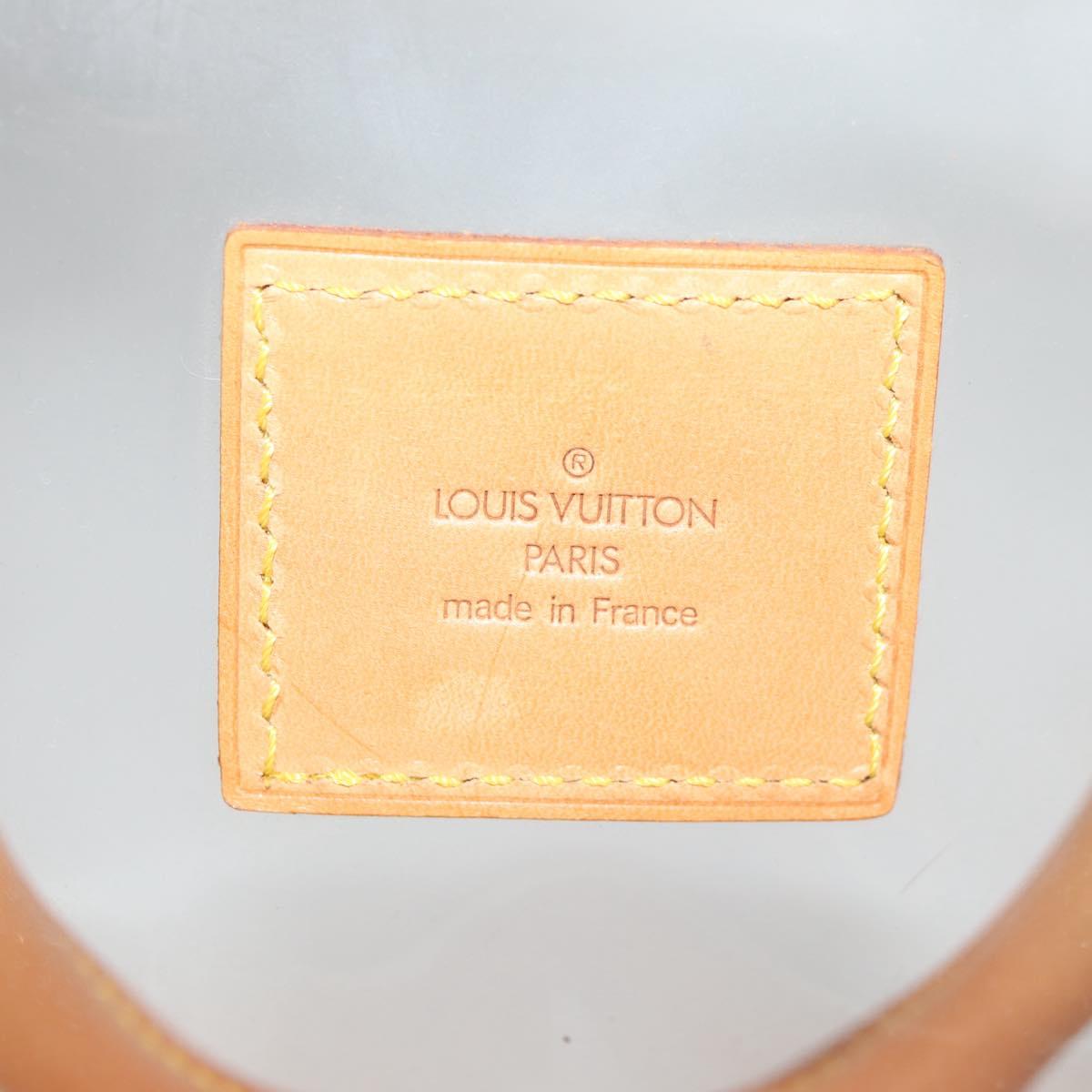 LOUIS VUITTON Isaac Mizrahi Tote Bag Vinyl Leather Clear M99027 Auth ki5924M