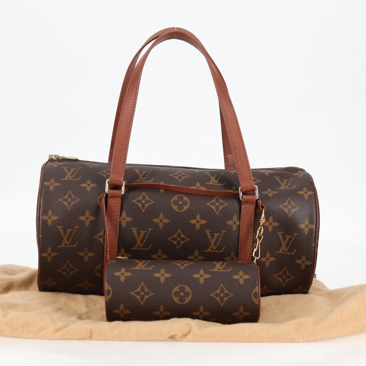 LOUIS VUITTON Monogram Papillon 30 Hand Bag M51385 LV Auth ki5936V
