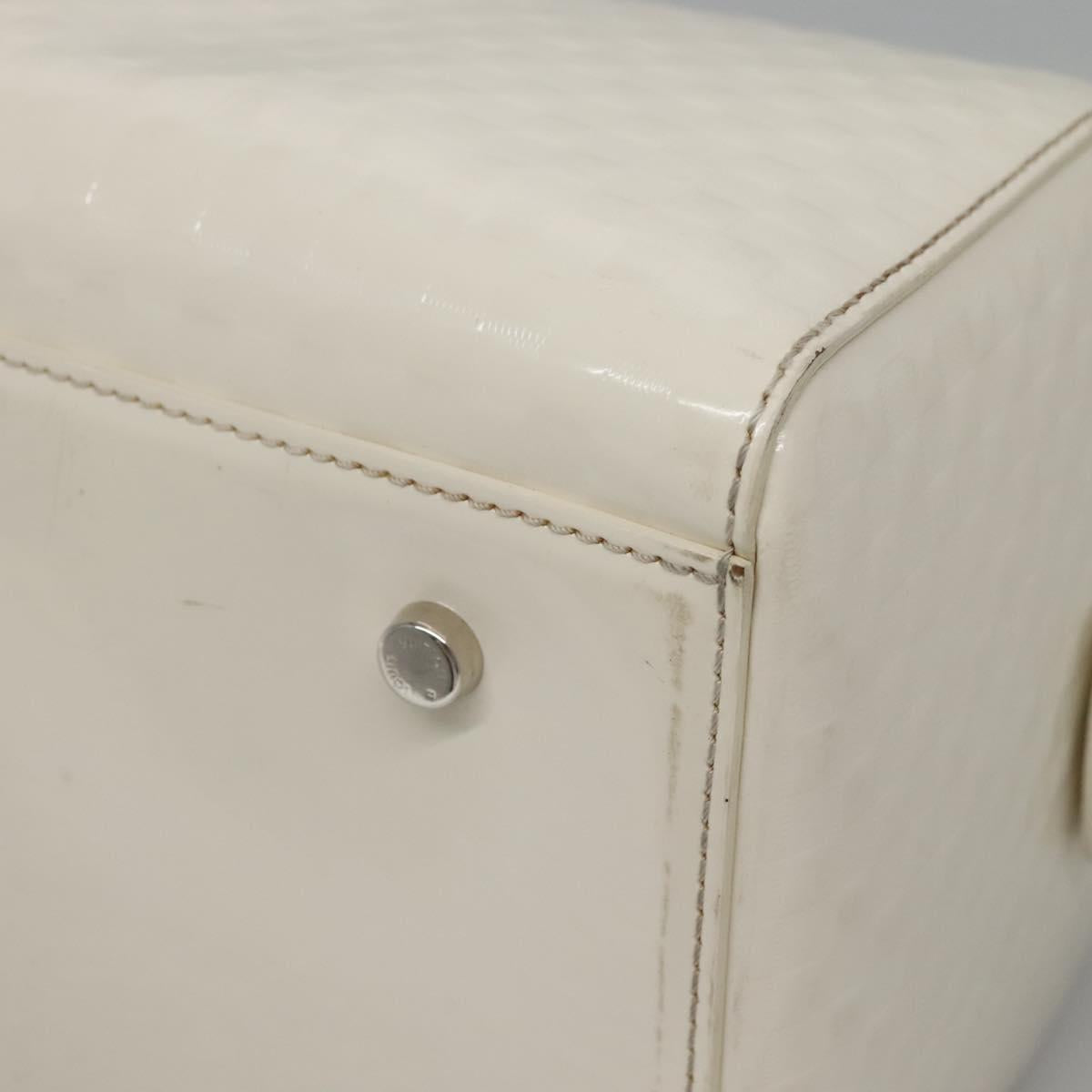 LOUIS VUITTON Damier Facet Speedy Cube PM Hand Bag White M48903 LV Auth ki5959