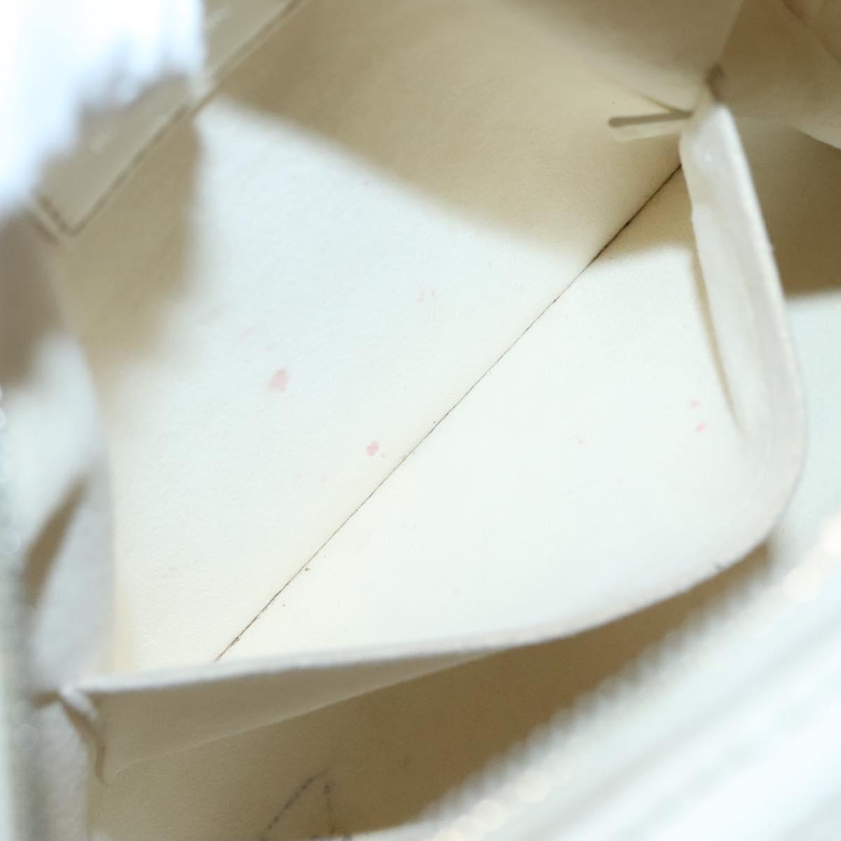 LOUIS VUITTON Damier Facet Speedy Cube PM Hand Bag White M48903 LV Auth ki5959
