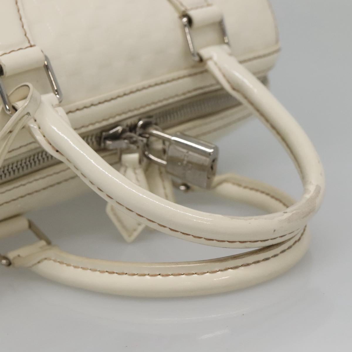 LOUIS VUITTON Damier Facet Speedy Cube PM Hand Bag White M48903 LV Auth ki5959