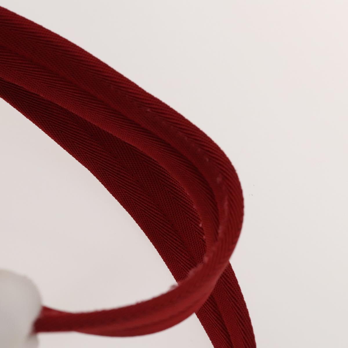 PRADA Backpack Nylon Silver Red Auth ki5962