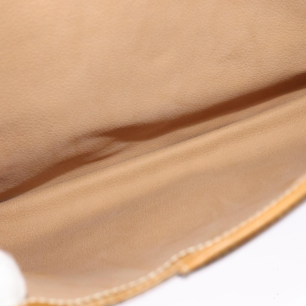GUCCI Micro GG Supreme Hand Bag PVC Beige Gold 001 115 1199 Auth ki5990