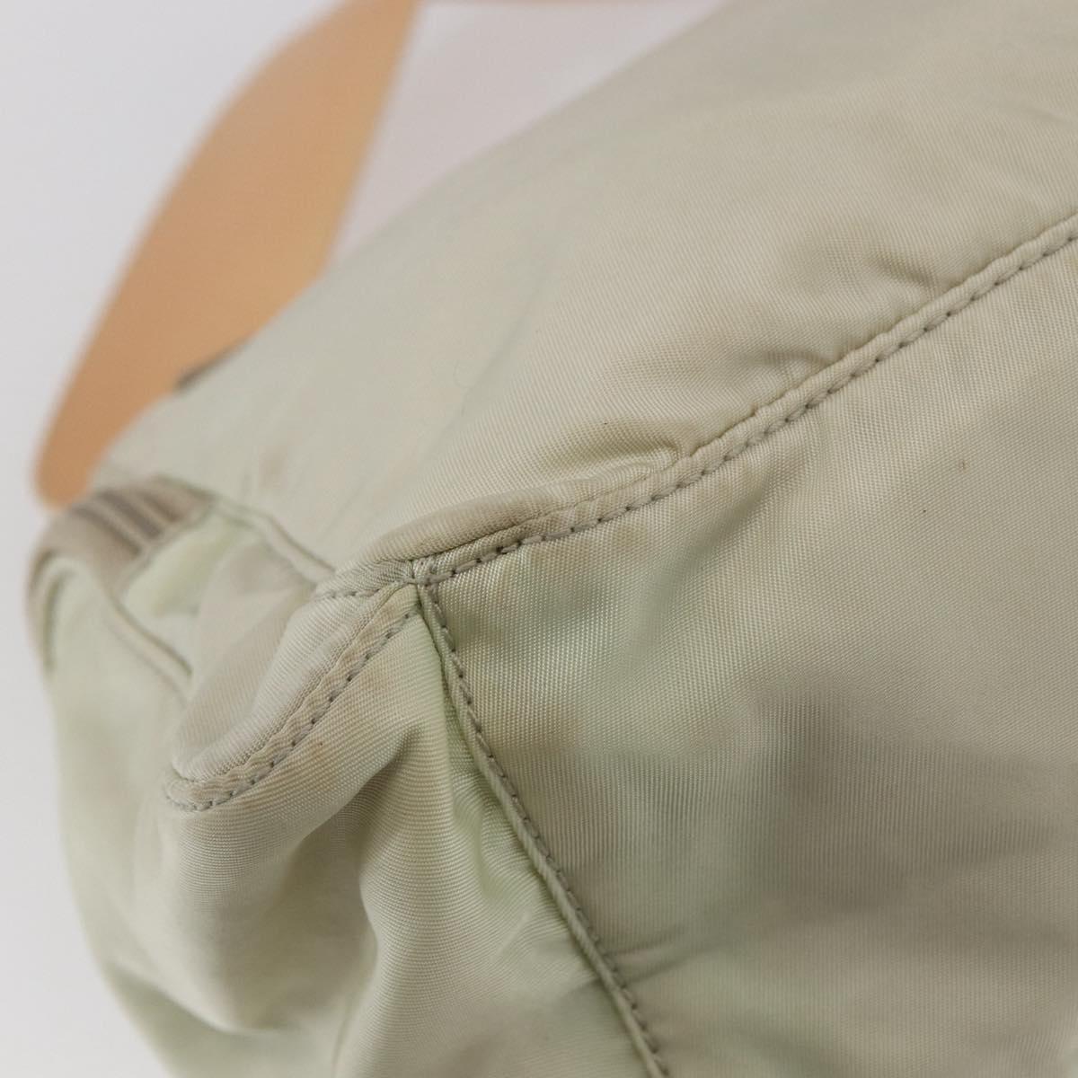PRADA Shoulder Bag Nylon Beige Auth ki5997