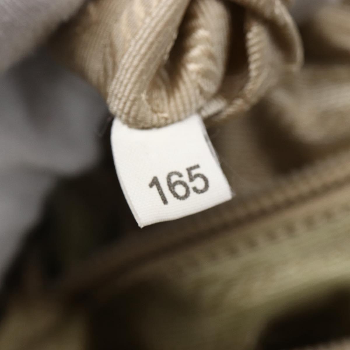 PRADA Shoulder Bag Nylon Beige Auth ki5997