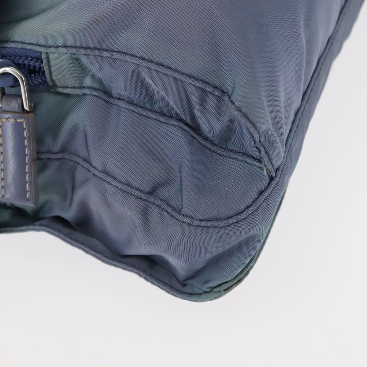 PRADA Shoulder Bag Nylon Light Blue Auth ki5998