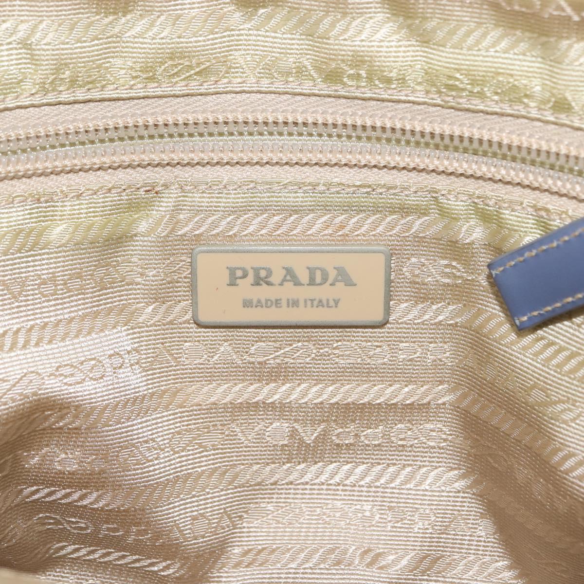 PRADA Shoulder Bag Nylon Light Blue Auth ki5998