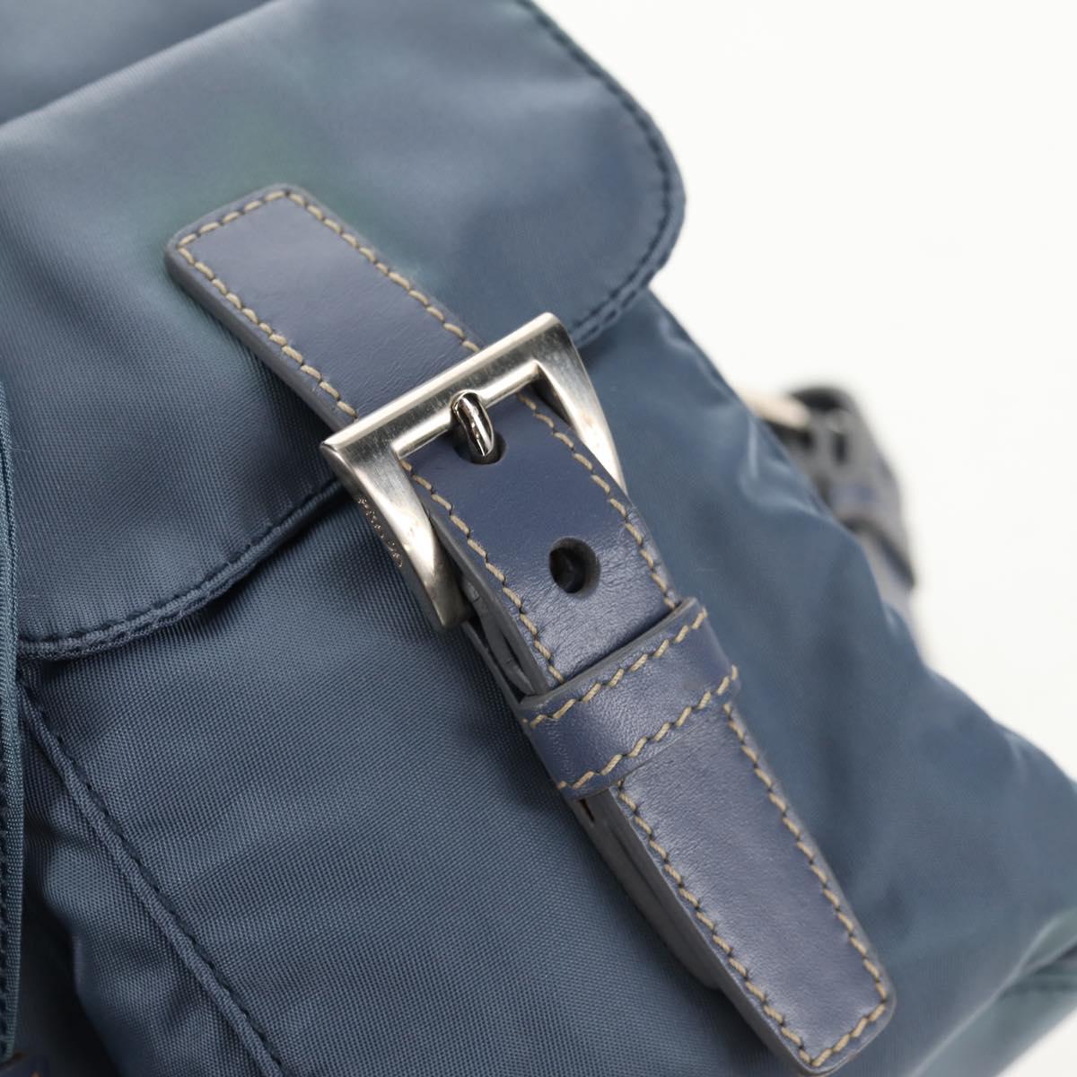 PRADA Backpack Nylon Light Blue Auth ki6000
