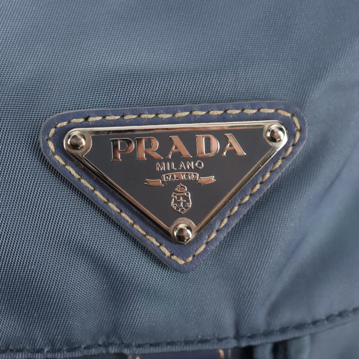 PRADA Backpack Nylon Light Blue Auth ki6000
