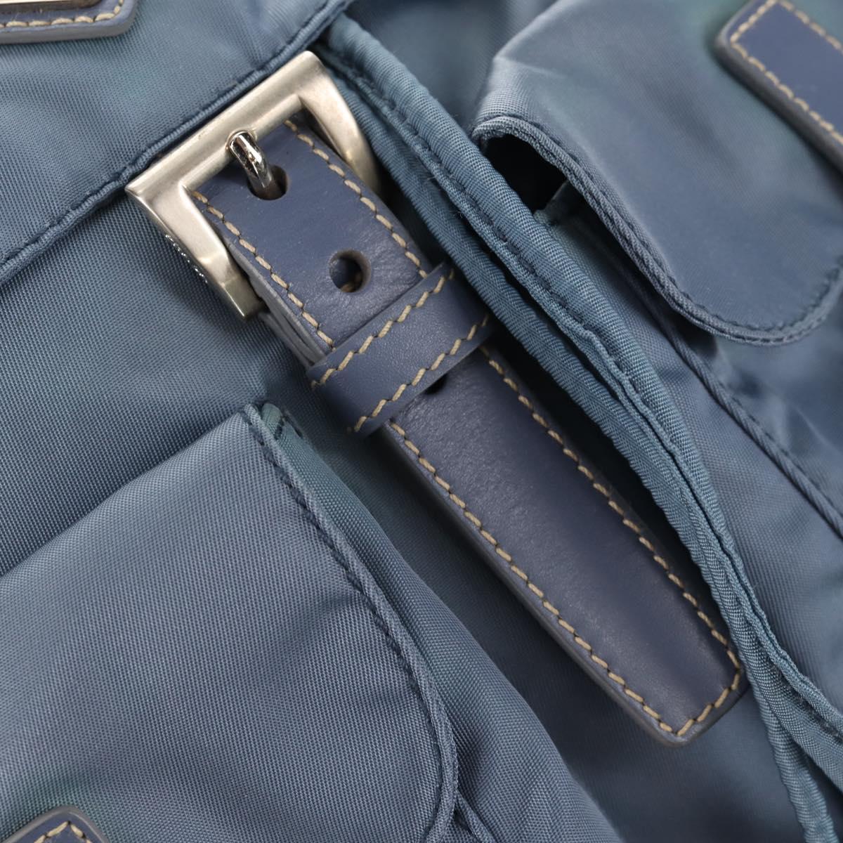 PRADA Backpack Nylon Light Blue Auth ki6000