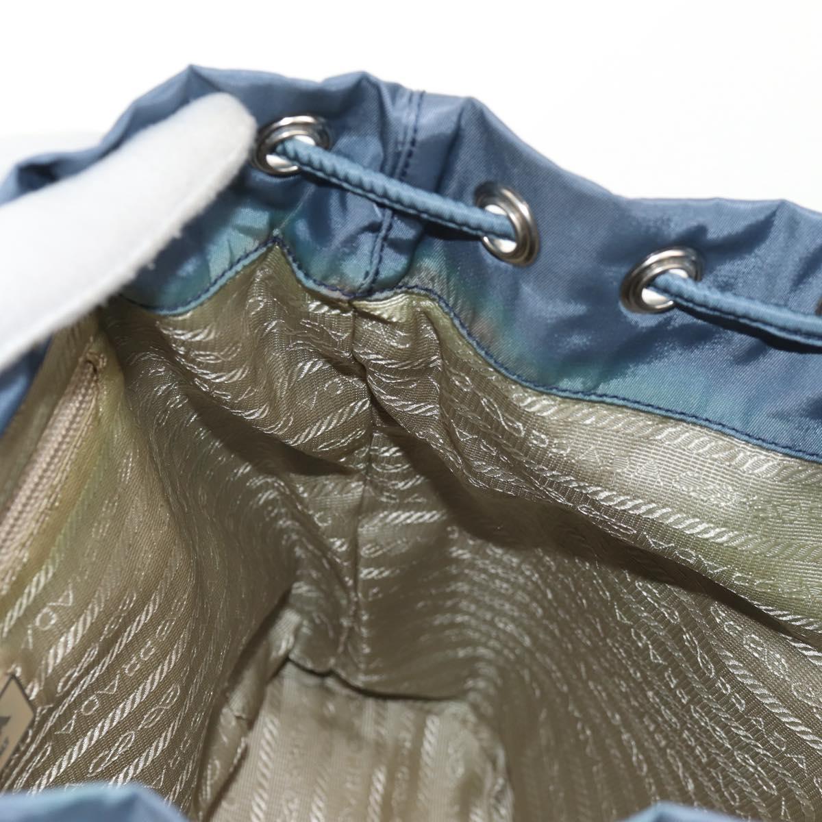 PRADA Backpack Nylon Light Blue Auth ki6000
