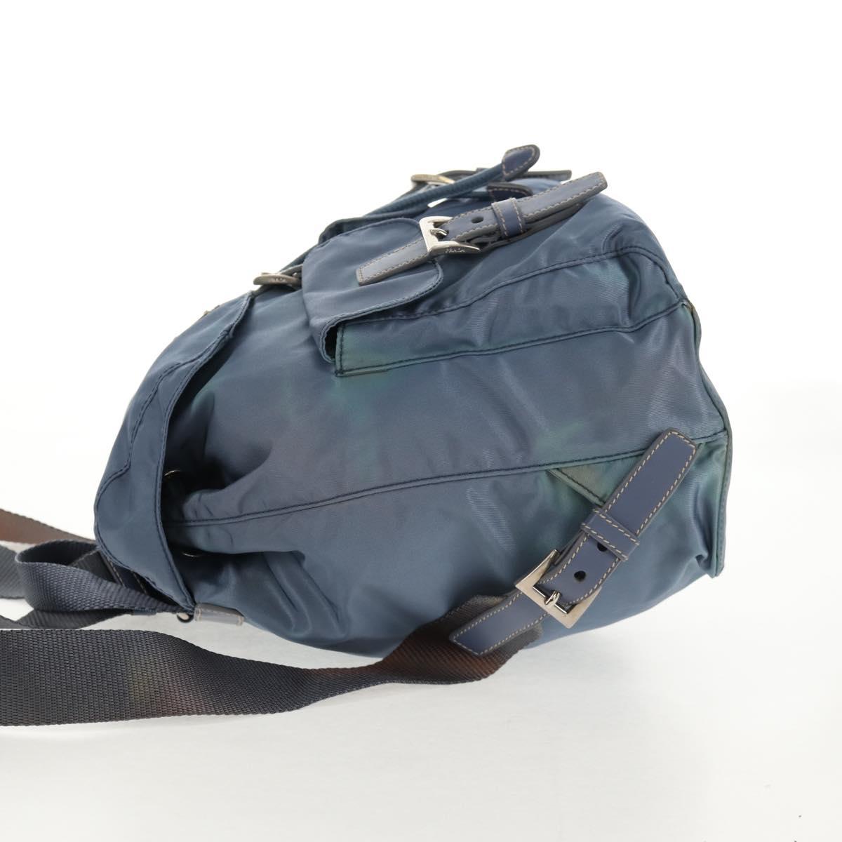 PRADA Backpack Nylon Light Blue Auth ki6000