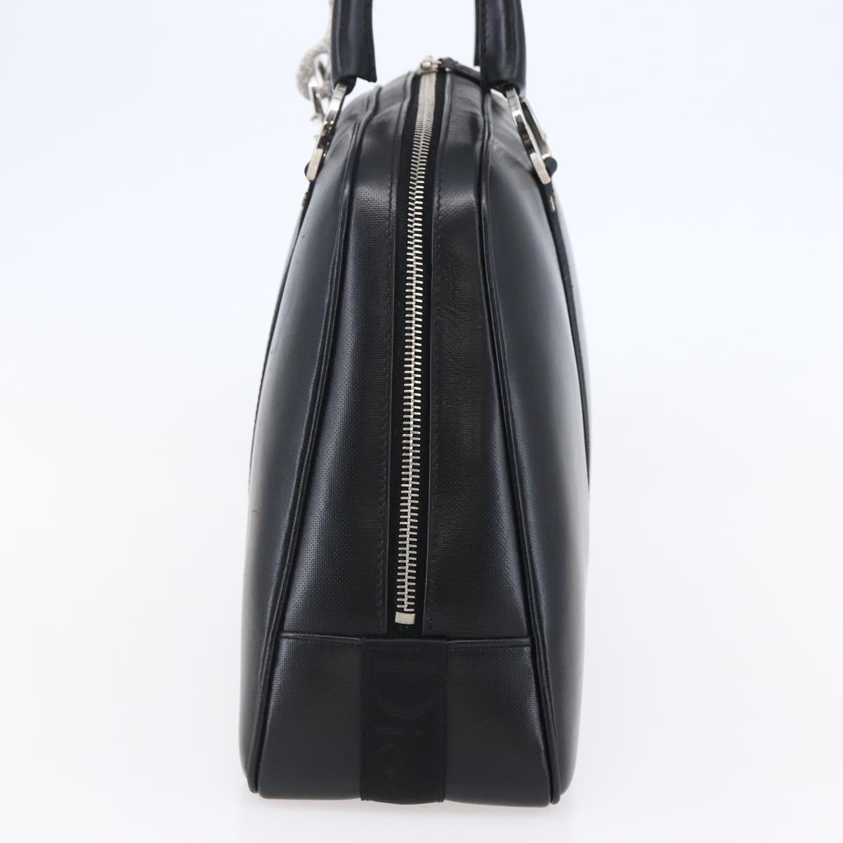 Christian Dior Boston Bag Leather Black Auth ki6003