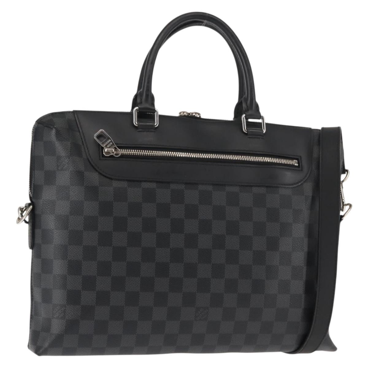 LOUIS VUITTON Damier Graphite Porte Documents Jules NM Bag N48260 LV Auth ki6007
