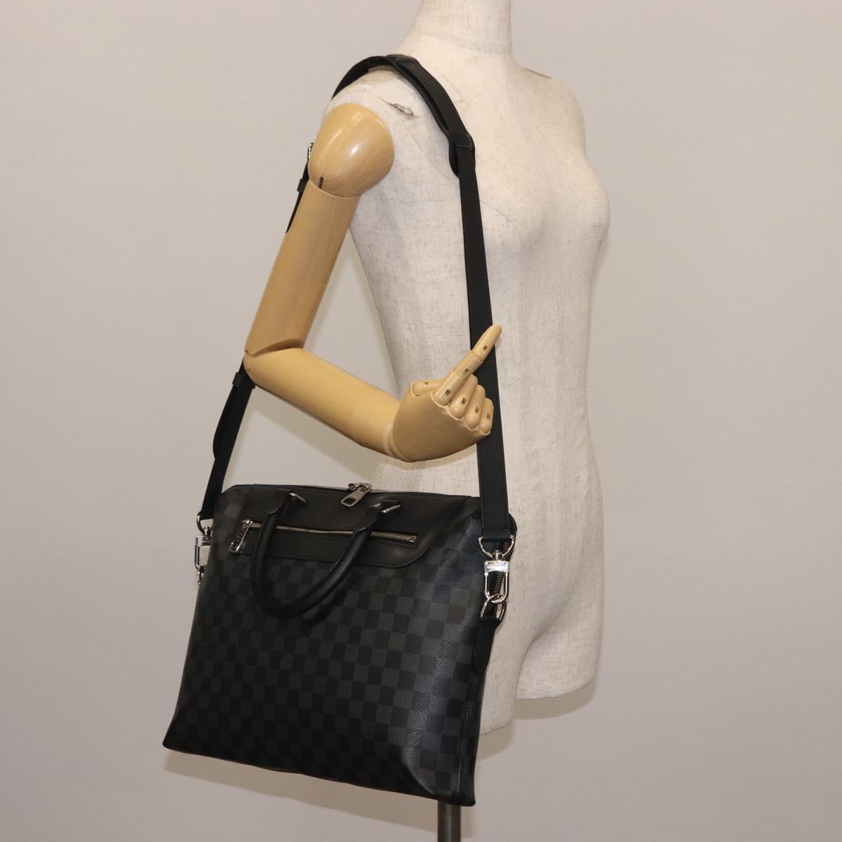 LOUIS VUITTON Damier Graphite Porte Documents Jules NM Bag N48260 LV Auth ki6007