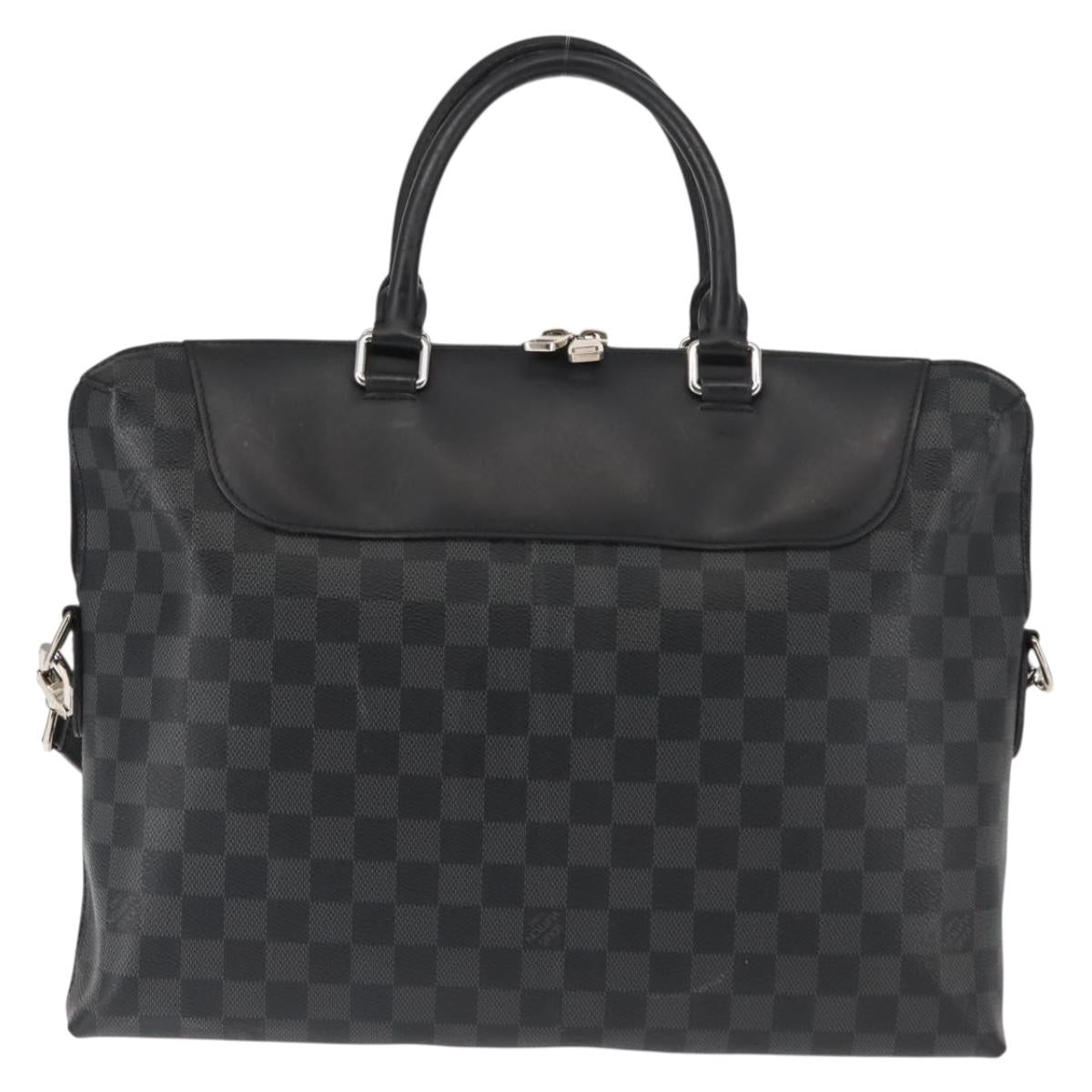 LOUIS VUITTON Damier Graphite Porte Documents Jules NM Bag N48260 LV Auth ki6007