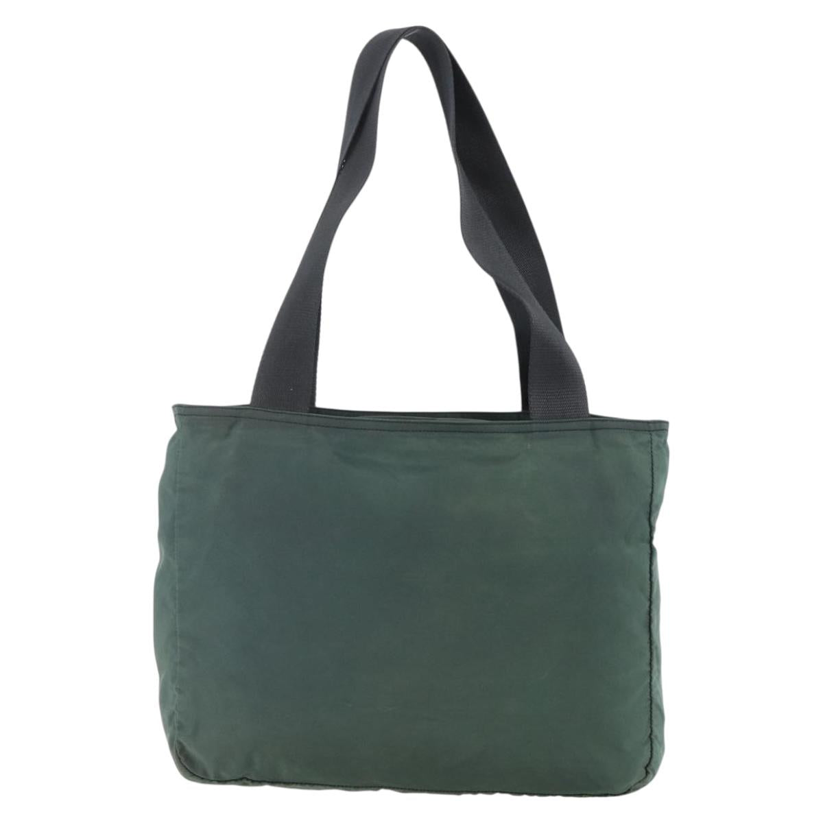PRADA Tote Bag Nylon Khaki Auth ki6013