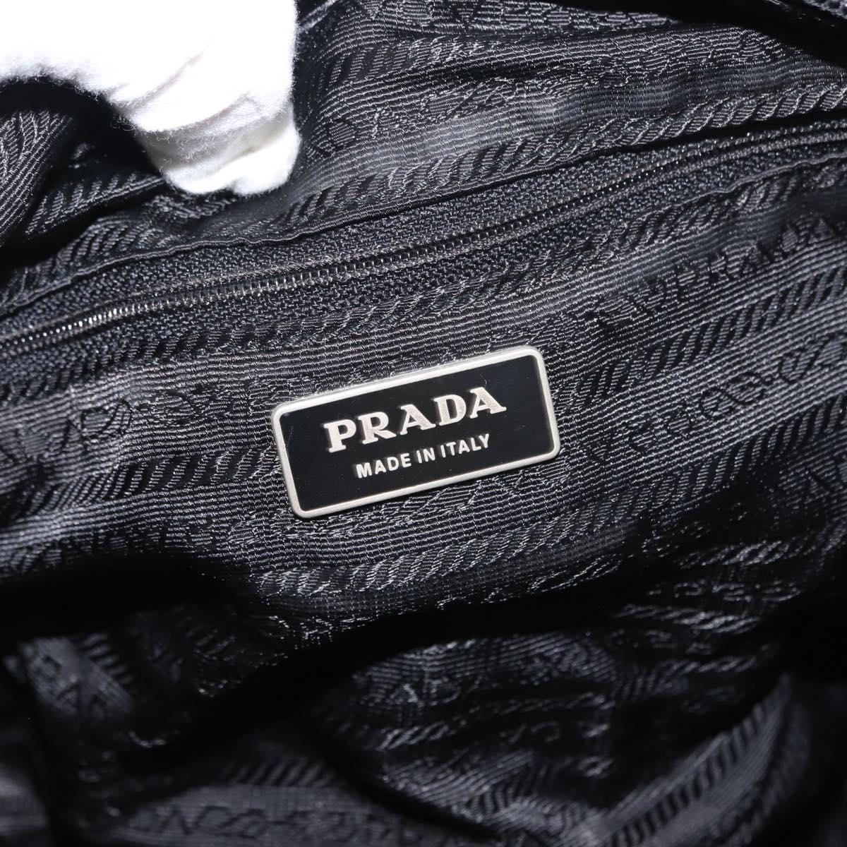 PRADA Shoulder Bag Nylon Black Auth ki6014