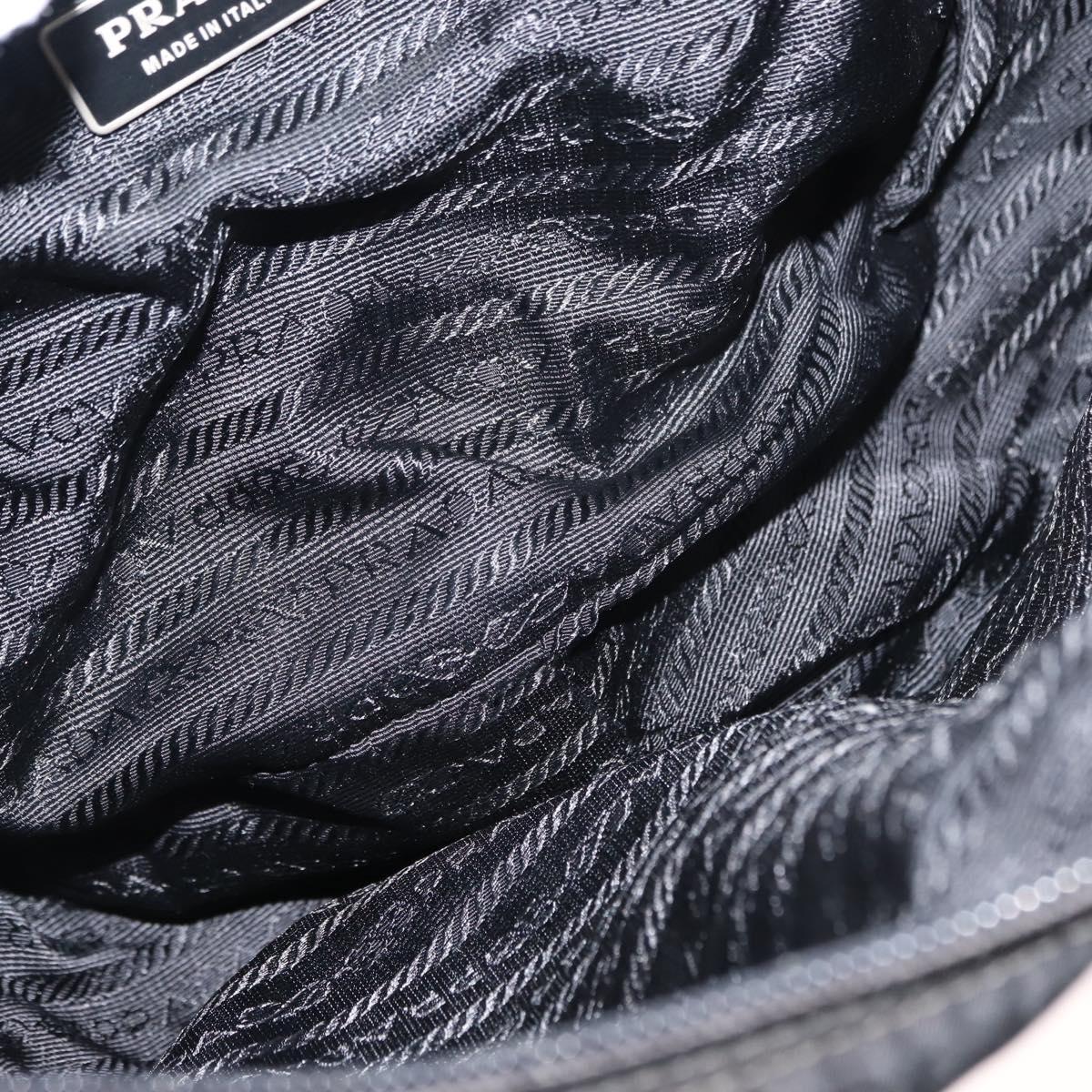 PRADA Shoulder Bag Nylon Black Auth ki6014