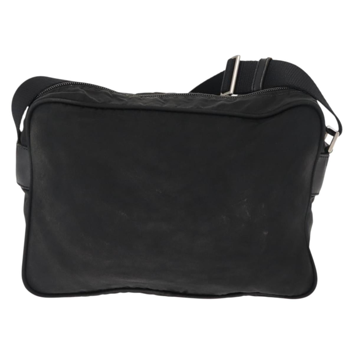 PRADA Shoulder Bag Nylon Black Auth ki6014