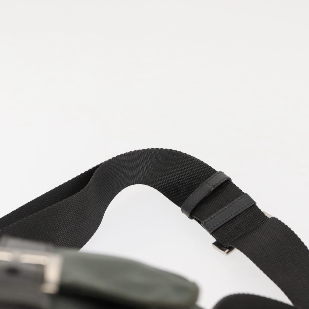 PRADA Shoulder Bag Nylon Khaki Auth ki6015