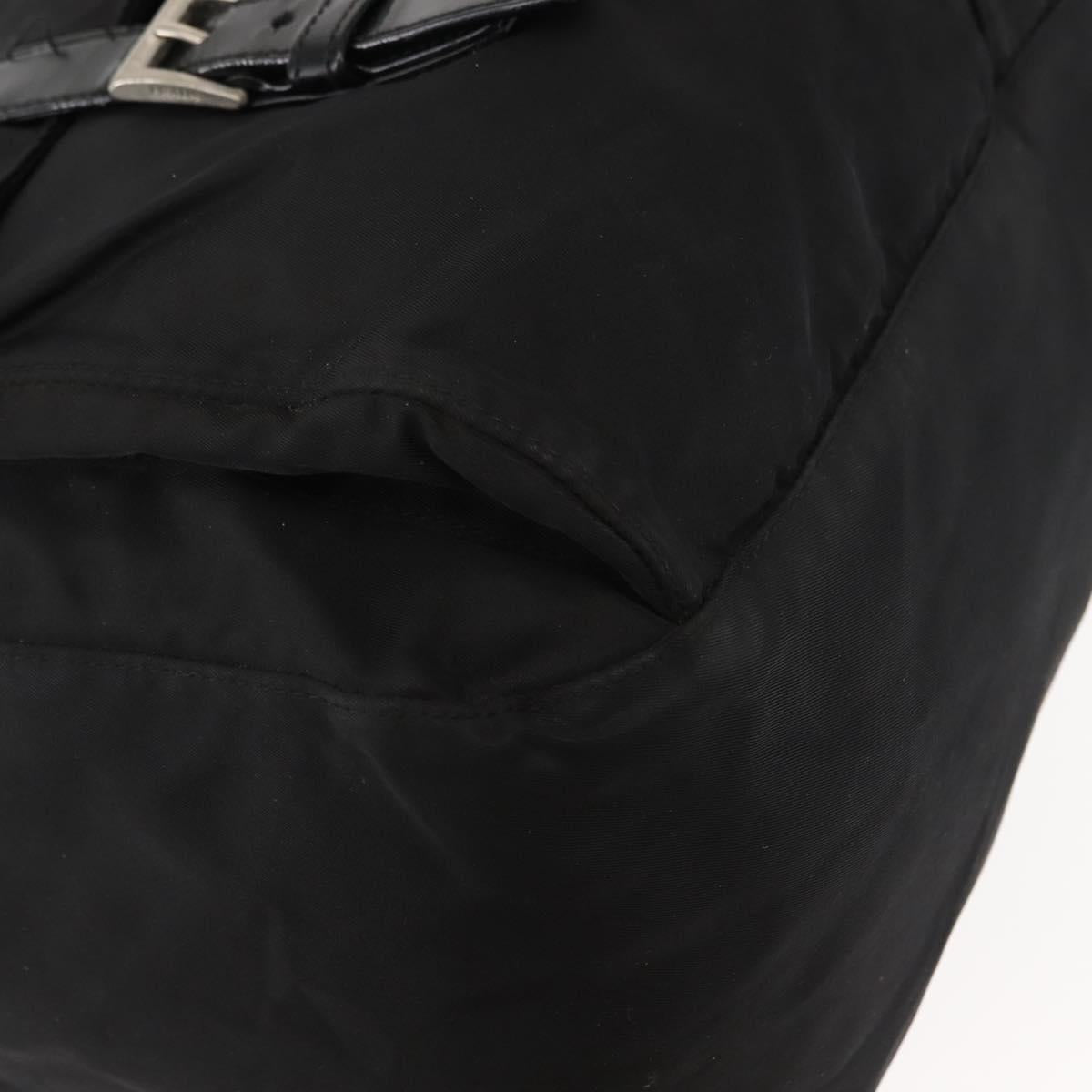 PRADA Shoulder Bag Nylon Black Auth ki6017