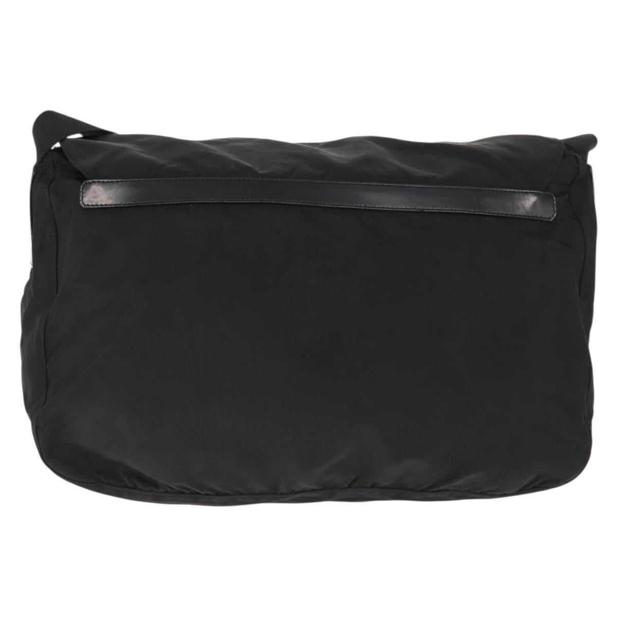 PRADA Shoulder Bag Nylon Black Auth ki6017