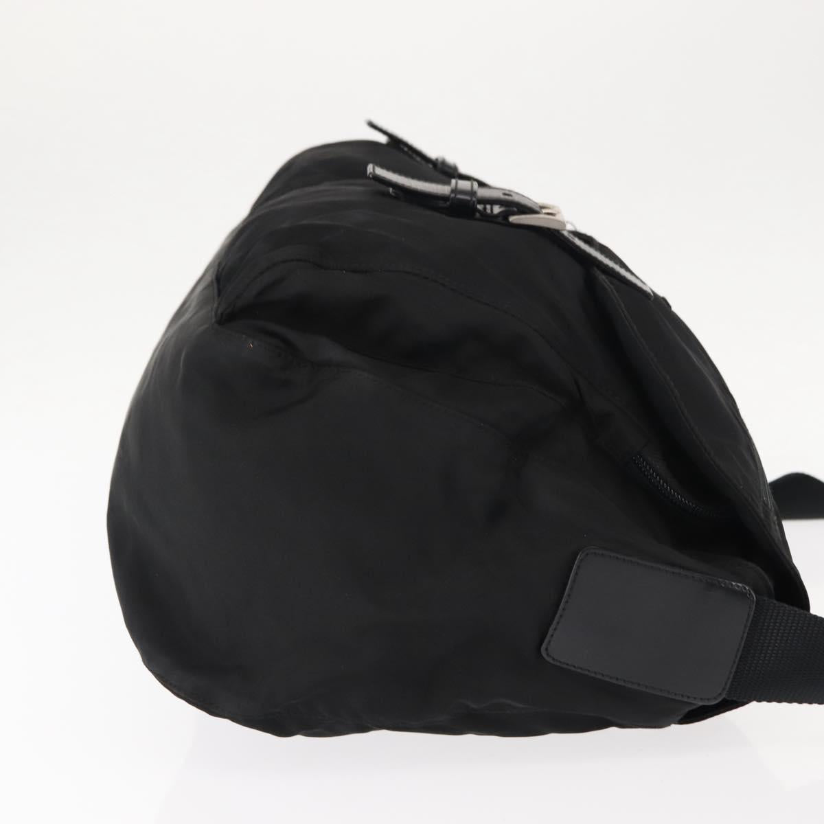 PRADA Shoulder Bag Nylon Black Auth ki6017