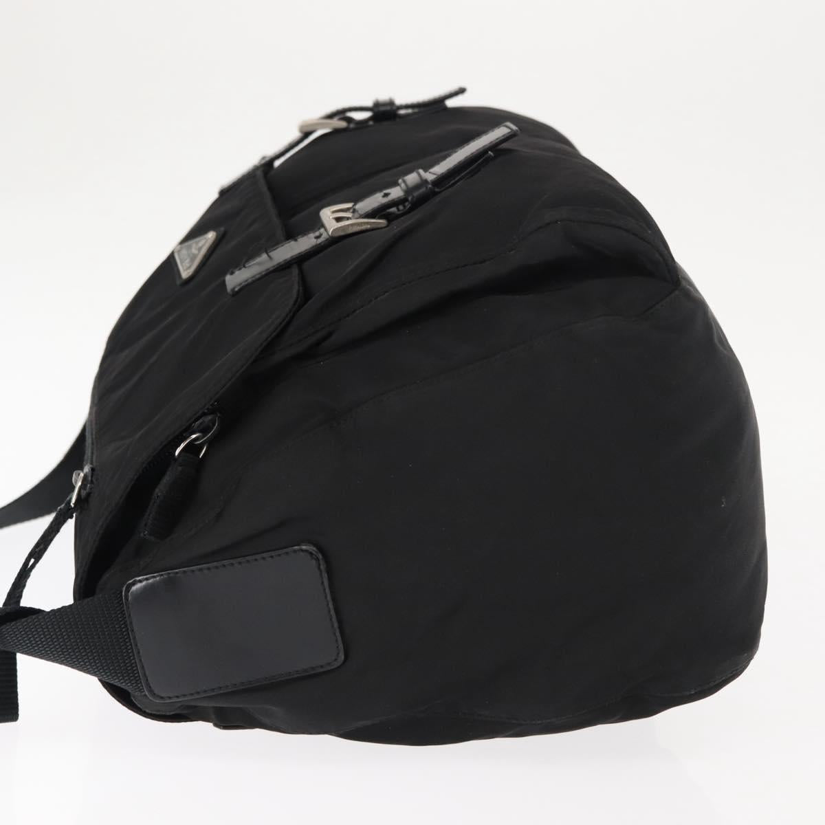 PRADA Shoulder Bag Nylon Black Auth ki6017