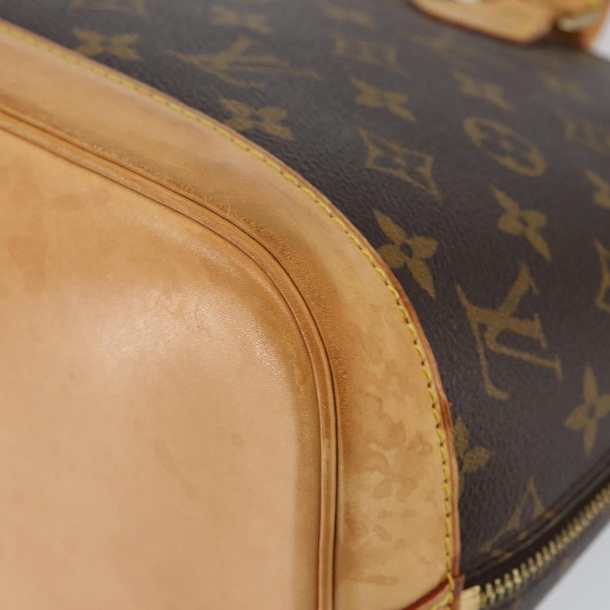 LOUIS VUITTON Monogram Alma Hand Bag M51130 LV Auth ki6021