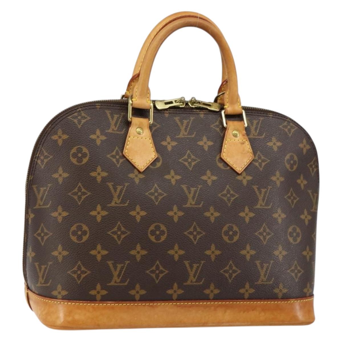 LOUIS VUITTON Monogram Alma Hand Bag M51130 LV Auth ki6021