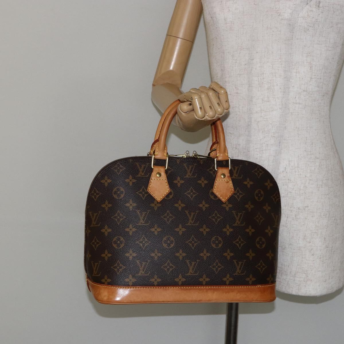 LOUIS VUITTON Monogram Alma Hand Bag M51130 LV Auth ki6021