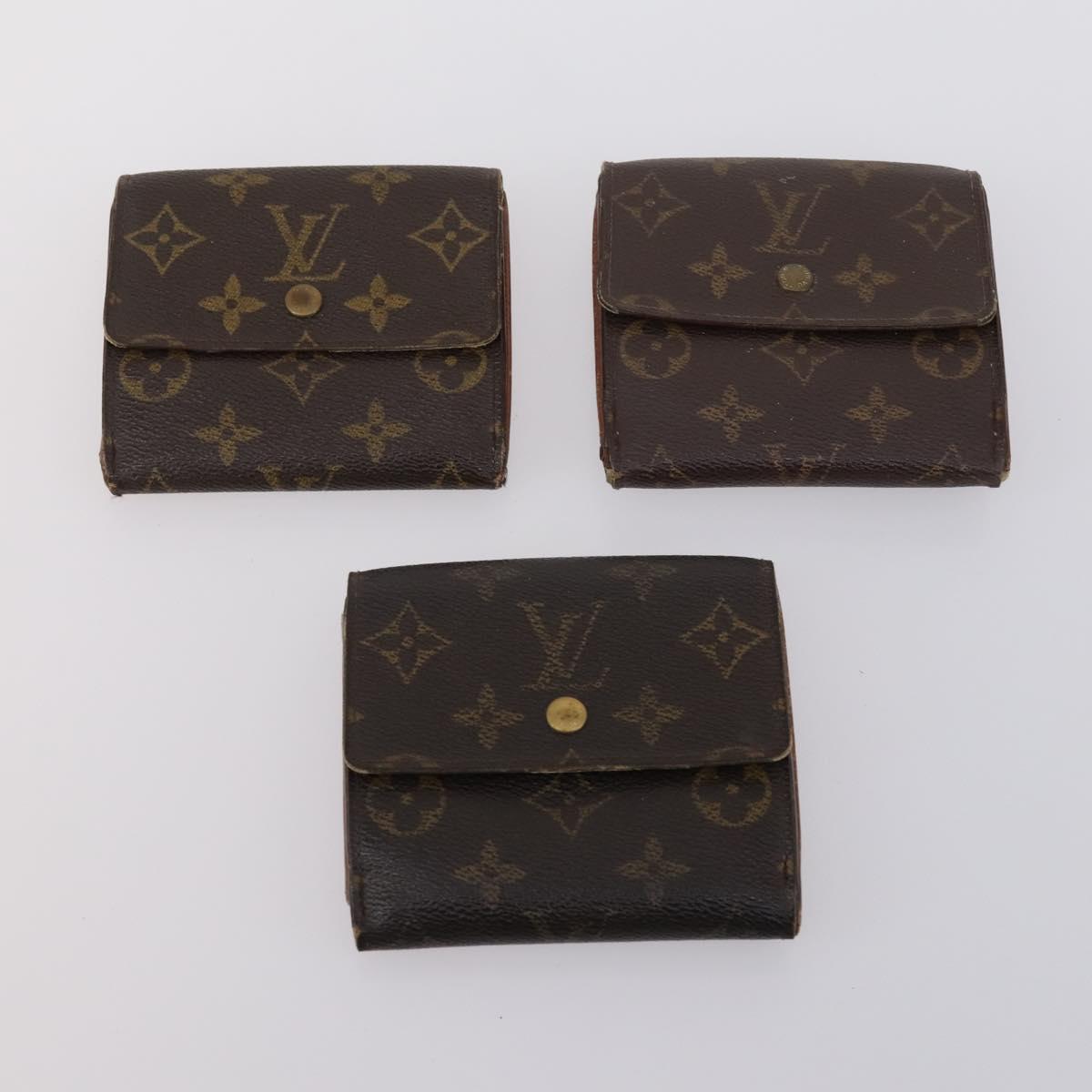 LOUIS VUITTON Monogram Wallet 12 Set LV Auth ki6026