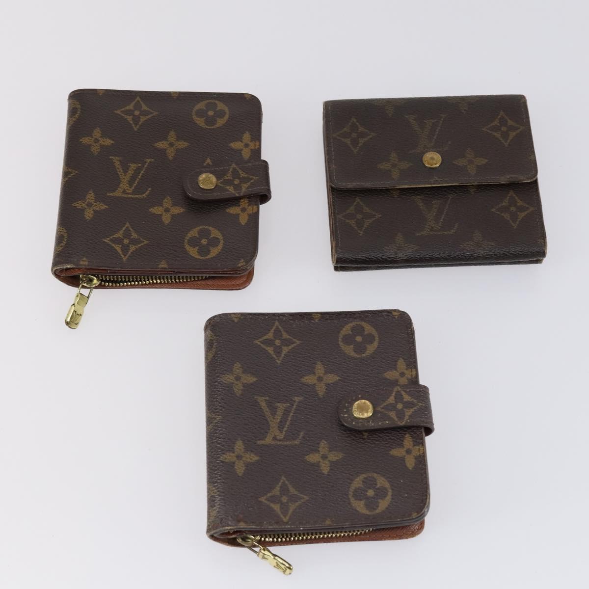 LOUIS VUITTON Monogram Wallet 12 Set LV Auth ki6026