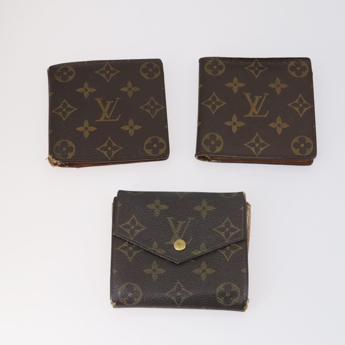 LOUIS VUITTON Monogram Wallet 12 Set LV Auth ki6026