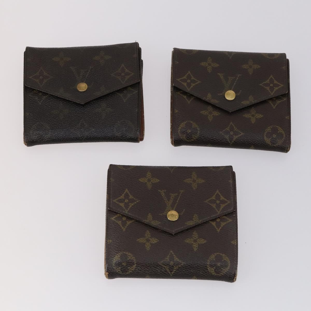 LOUIS VUITTON Monogram Wallet 12 Set LV Auth ki6026