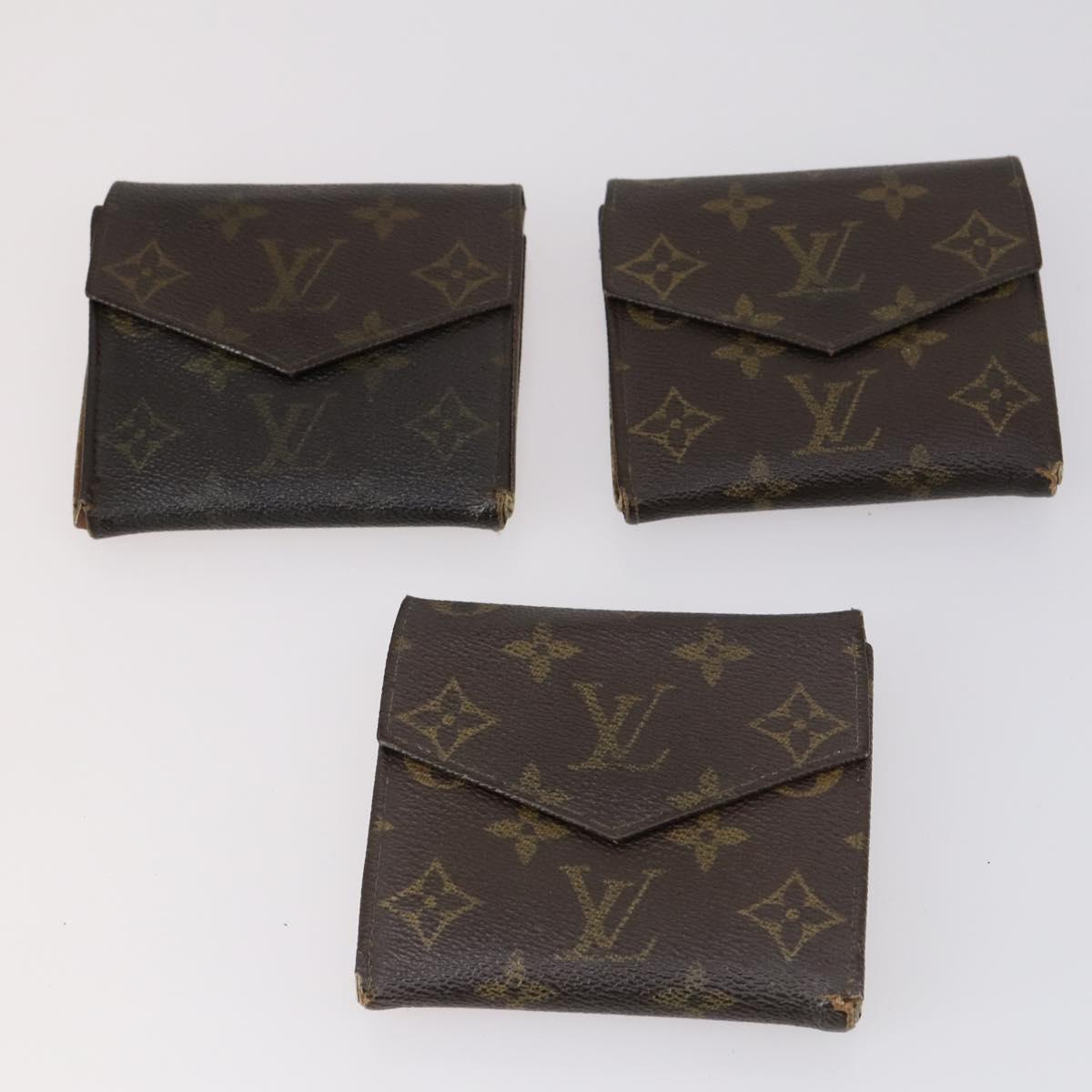 LOUIS VUITTON Monogram Wallet 12 Set LV Auth ki6026