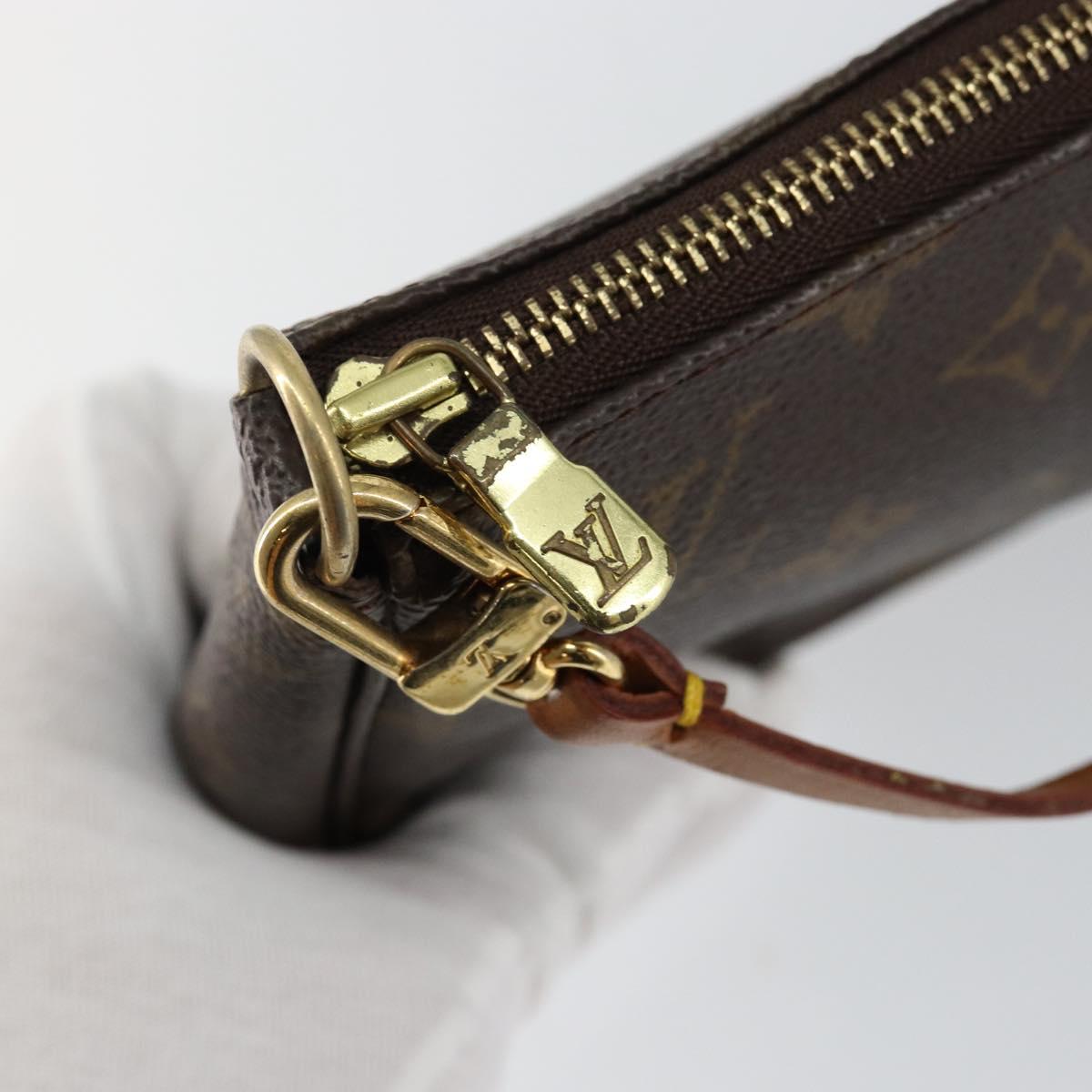 LOUIS VUITTON Monogram Pochette Accessoires Pouch M51980 LV Auth ki6034