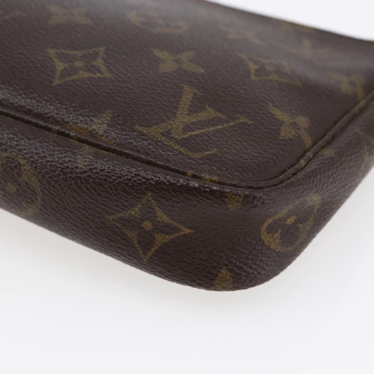 LOUIS VUITTON Monogram Pochette Accessoires Pouch M51980 LV Auth ki6035