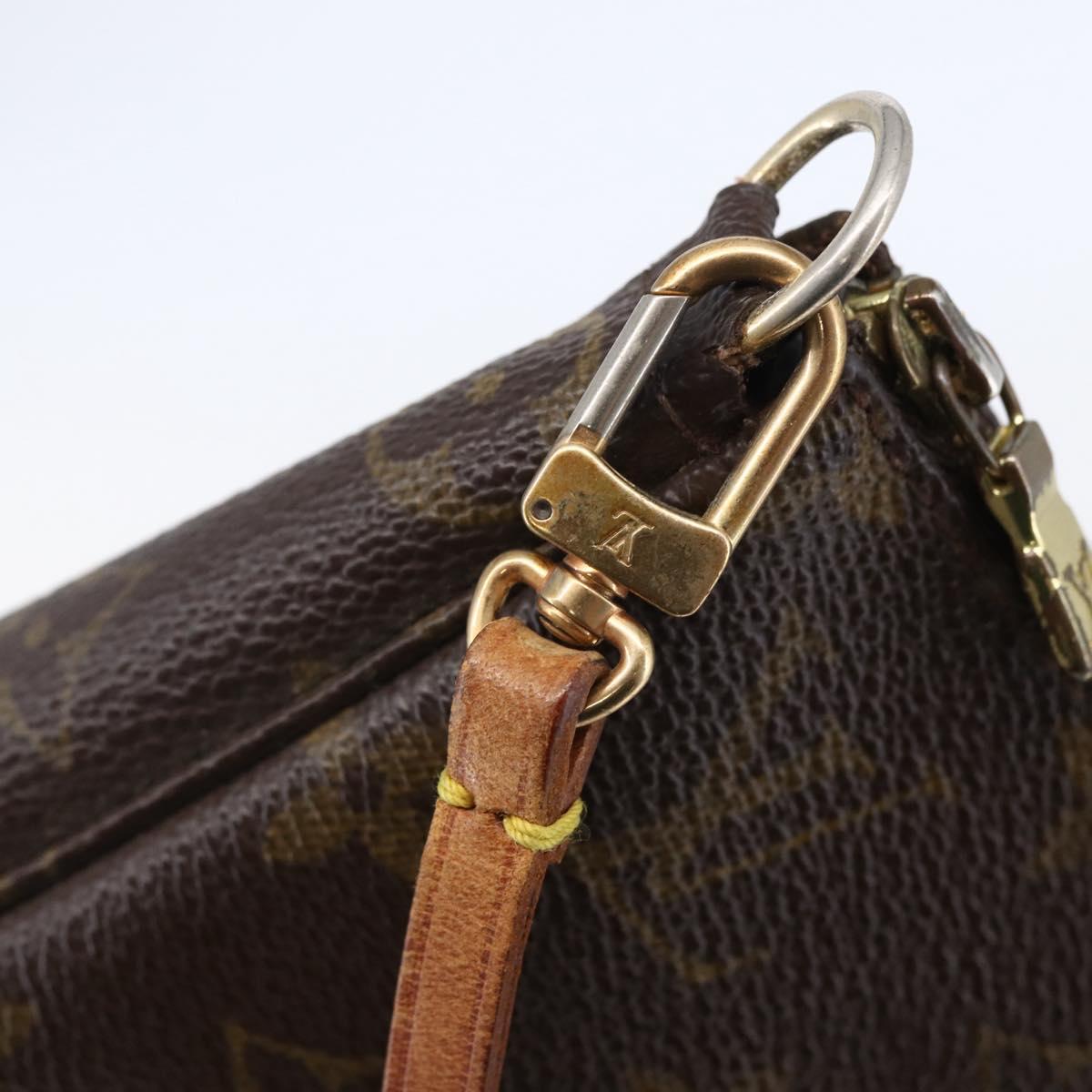 LOUIS VUITTON Monogram Pochette Accessoires Pouch M51980 LV Auth ki6035