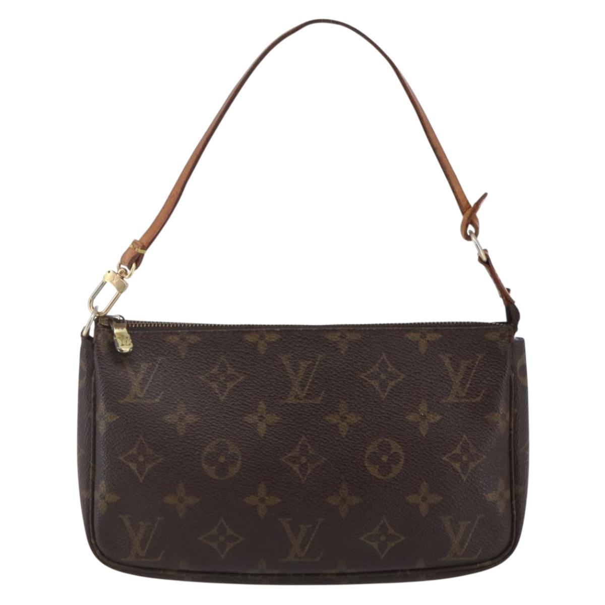 LOUIS VUITTON Monogram Pochette Accessoires Pouch M51980 LV Auth ki6035