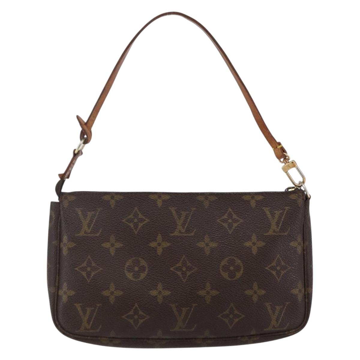 LOUIS VUITTON Monogram Pochette Accessoires Pouch M51980 LV Auth ki6035