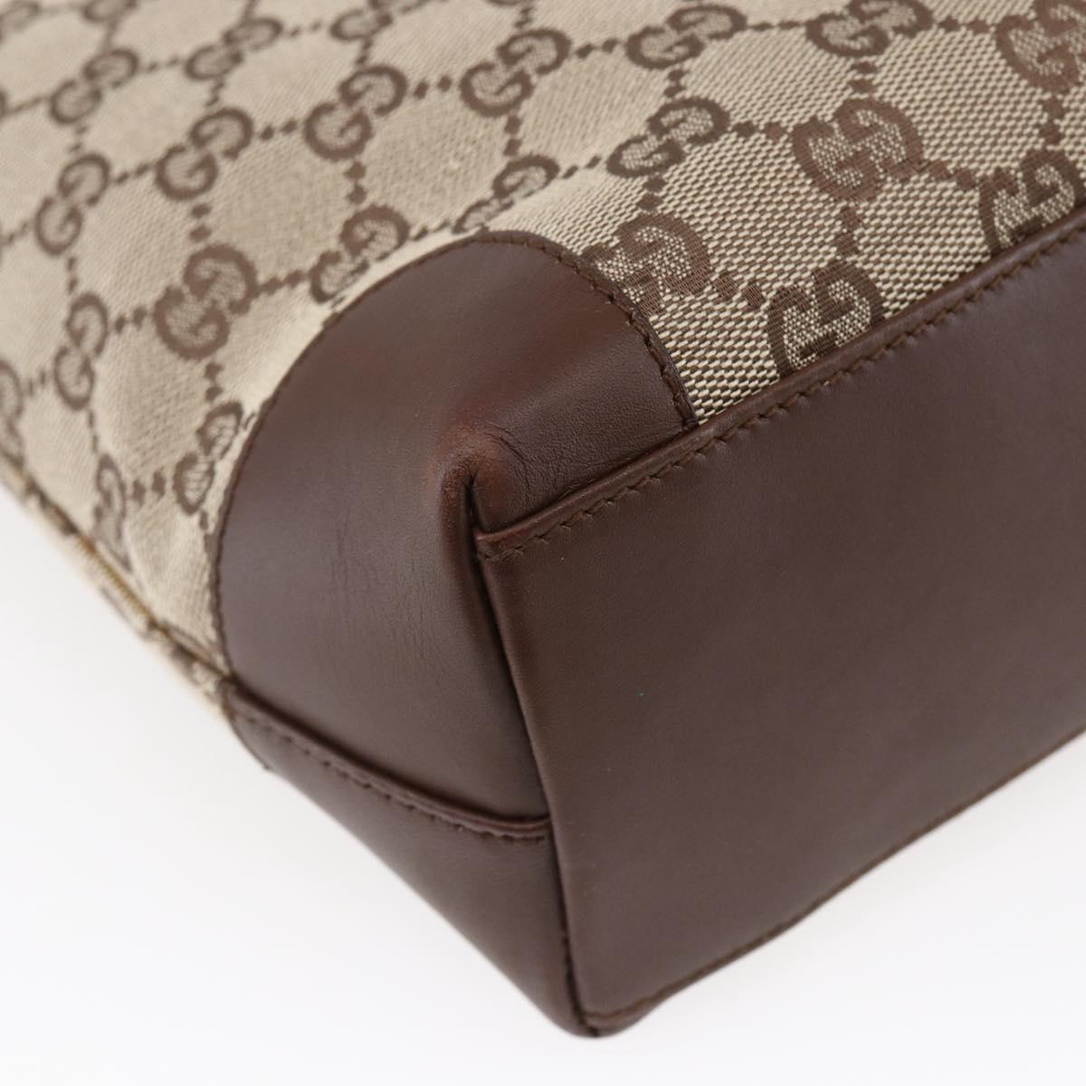 GUCCI GG Canvas Tote Bag Beige Auth ki6049