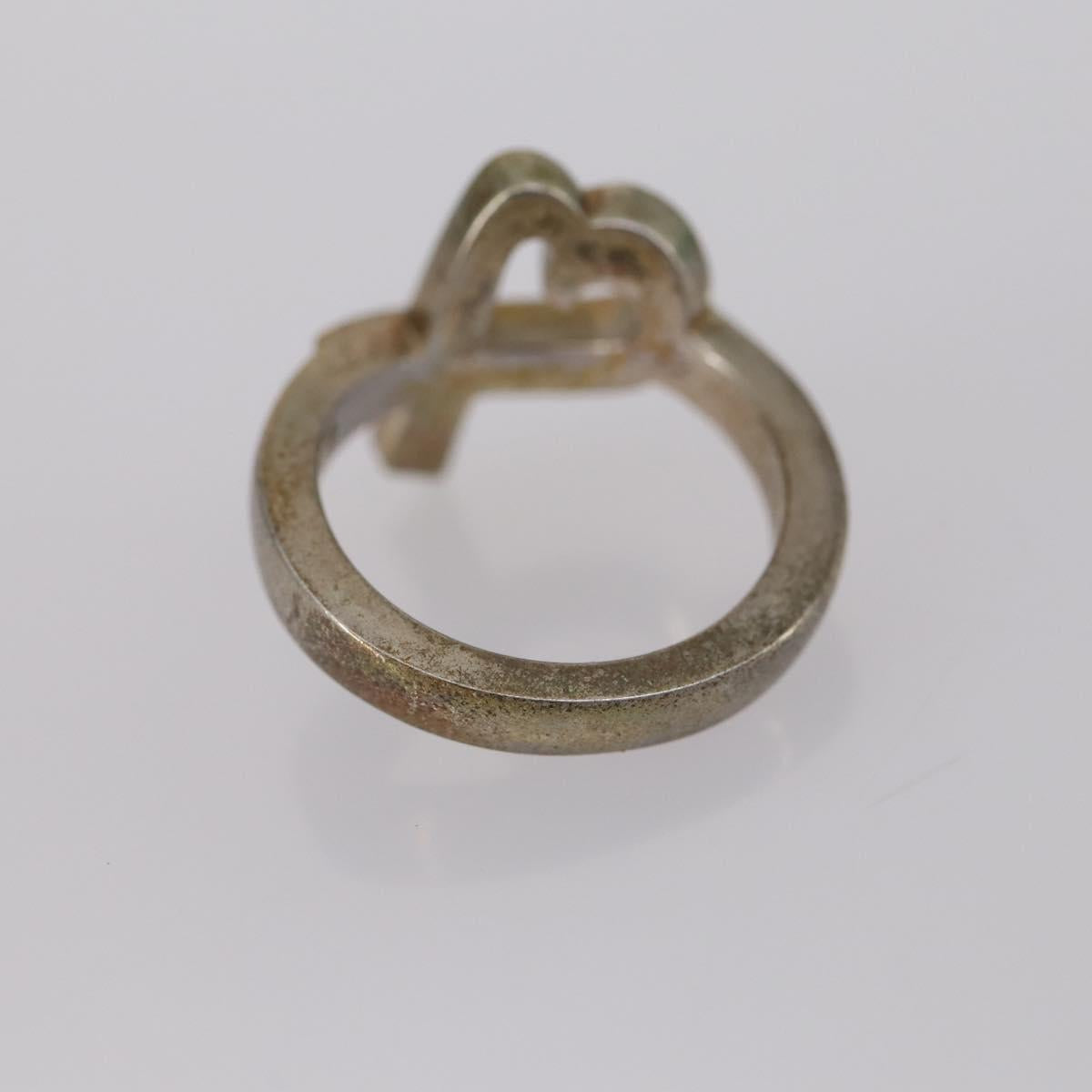 TIFFANY&Co. Heart Necklace Ring Ag925 3Set Silver Auth ki6061