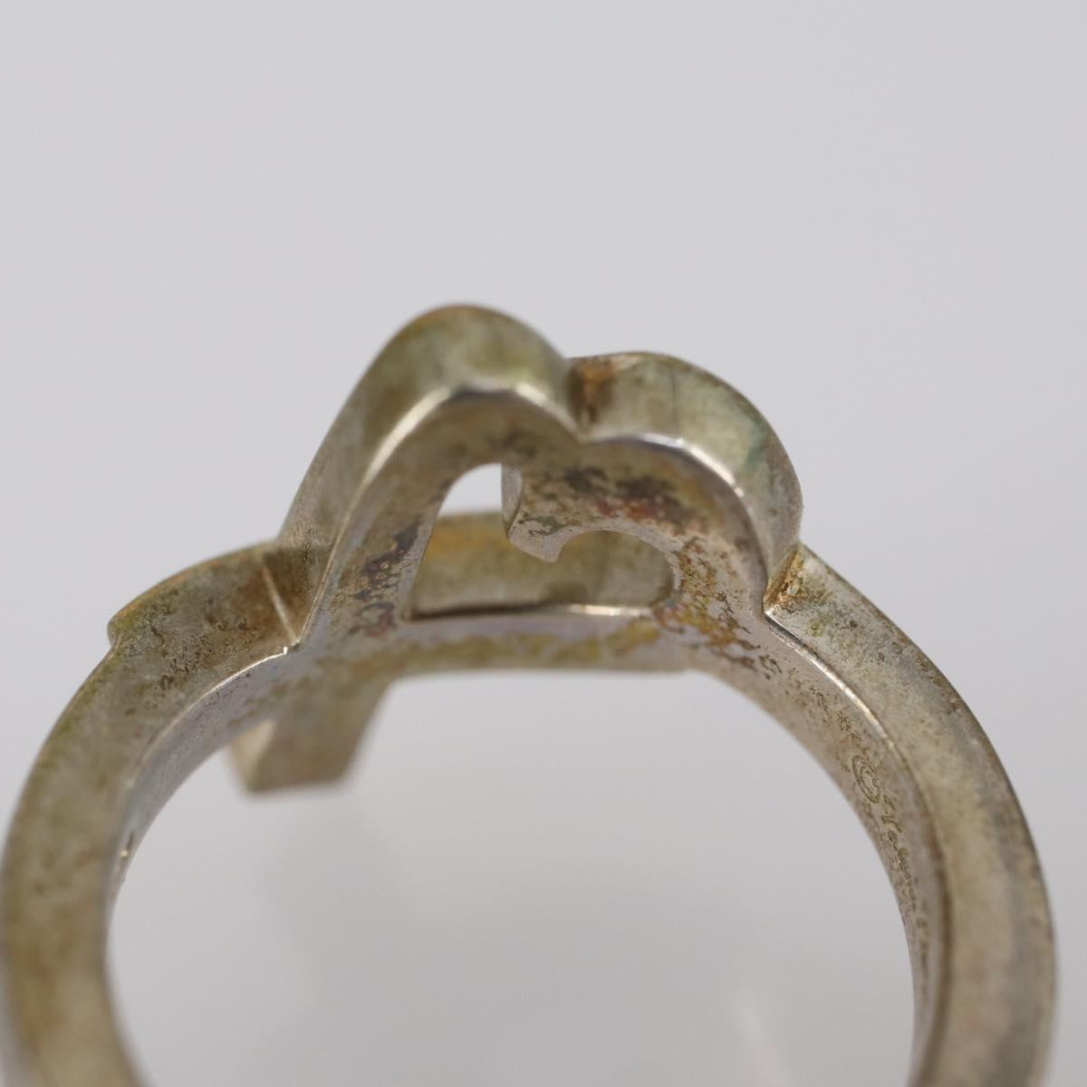 TIFFANY&Co. Heart Necklace Ring Ag925 3Set Silver Auth ki6061