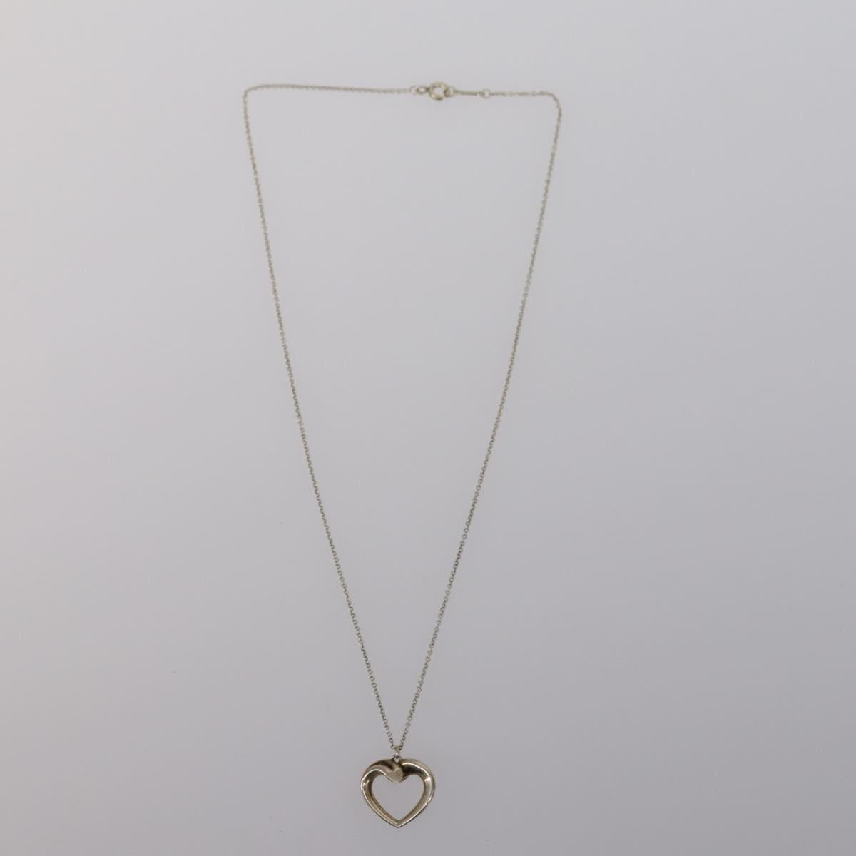 TIFFANY&Co. Heart Necklace Ring Ag925 3Set Silver Auth ki6061