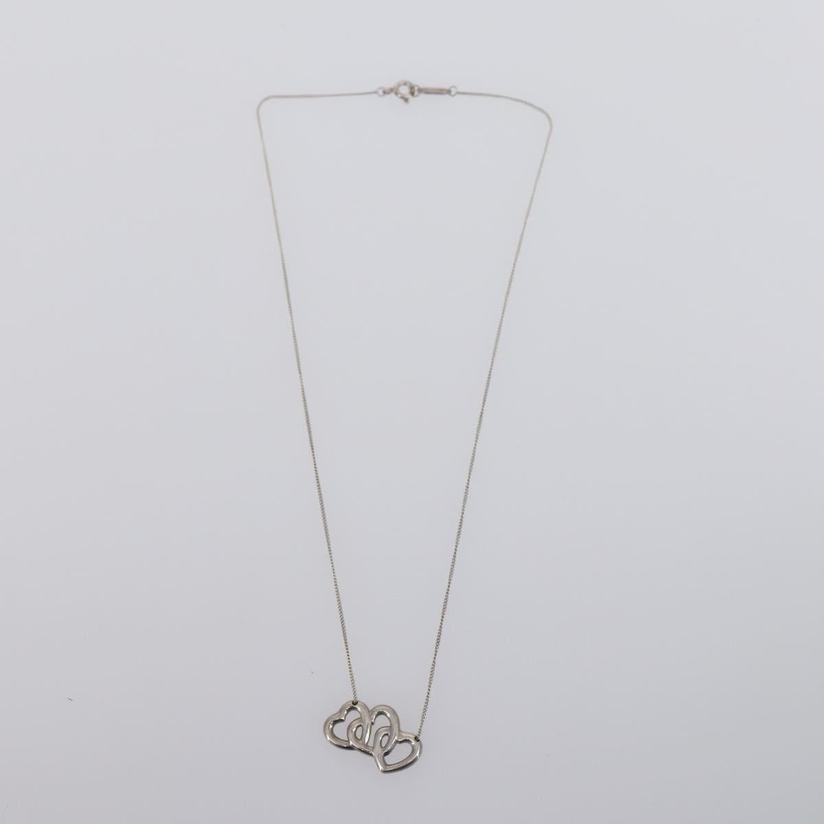 TIFFANY&Co. Heart Necklace Ring Ag925 3Set Silver Auth ki6061